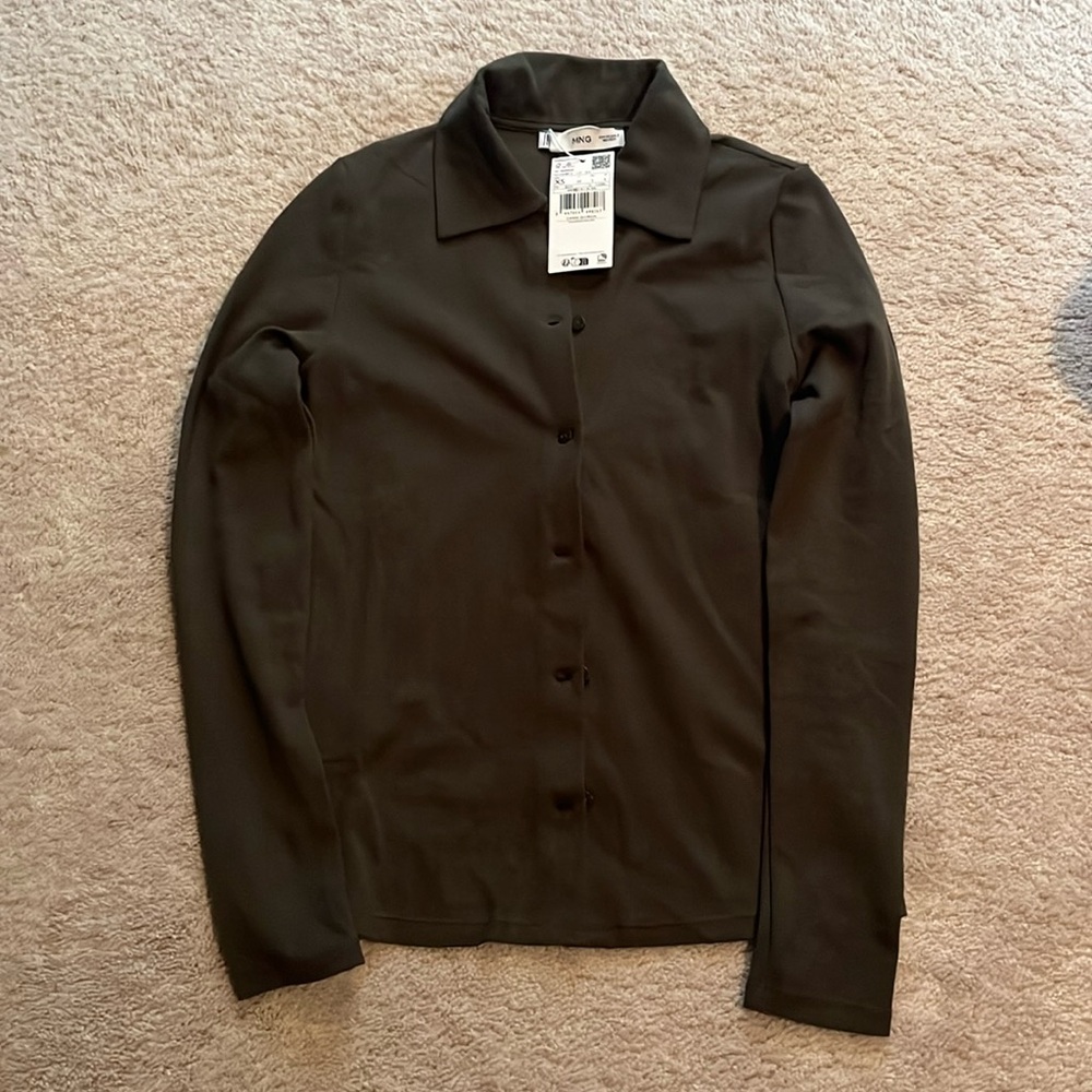 mango XS button up shirt
